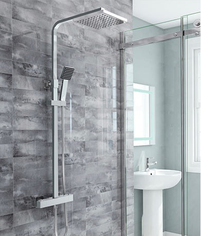 SHW001CP Vernet Thermostatic WRAS Shower Valves Chrome Shower Set