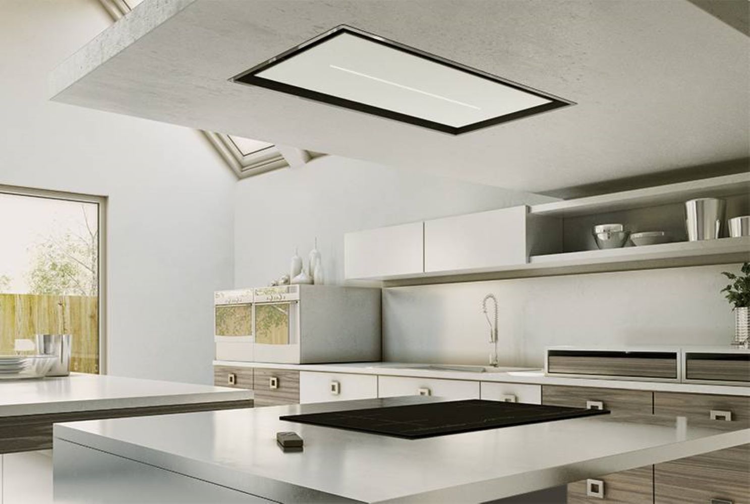 Airforce Sinergia ceiling extractor hood 100 cm white
