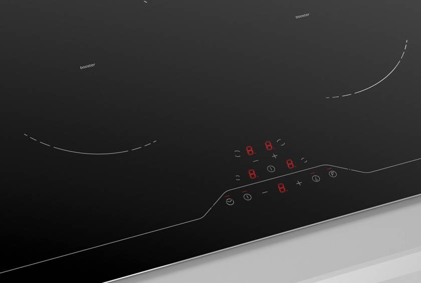 Airforce Aspira Slim POP 90cm Induction hob with Rear Downdraft Extraction