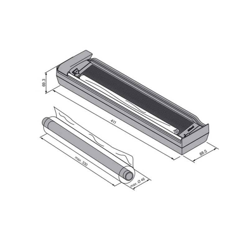 Blum AMBIA-LINE Film & Foil Dispenser ZC7C000