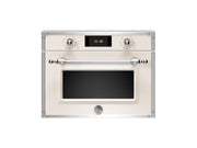 Bertazzoni F457HERVTAX 60x45cm Combi-Steam Oven, TFT Display Heritage Series-Ivory & Chrome