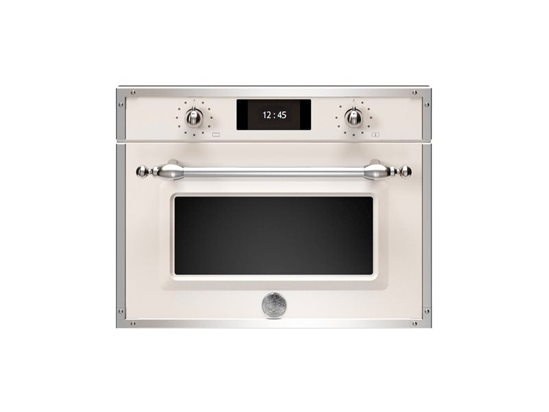Bertazzoni F457HERVTAX 60x45cm Combi-Steam Oven, TFT Display Heritage Series-Ivory & Chrome