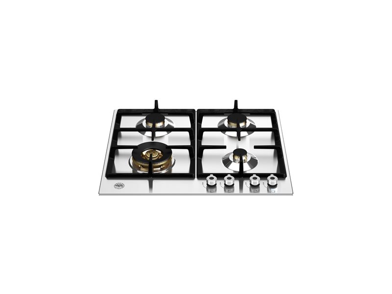 Bertazzoni P604LPROX 60 cm Gas hob with wok Professional Series-Stainless Steel