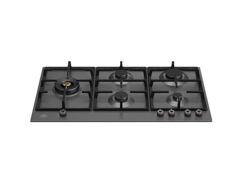 Bertazzoni P905LPRONE 90 cm Gas hob with lateral dual wok Professional Series-Black