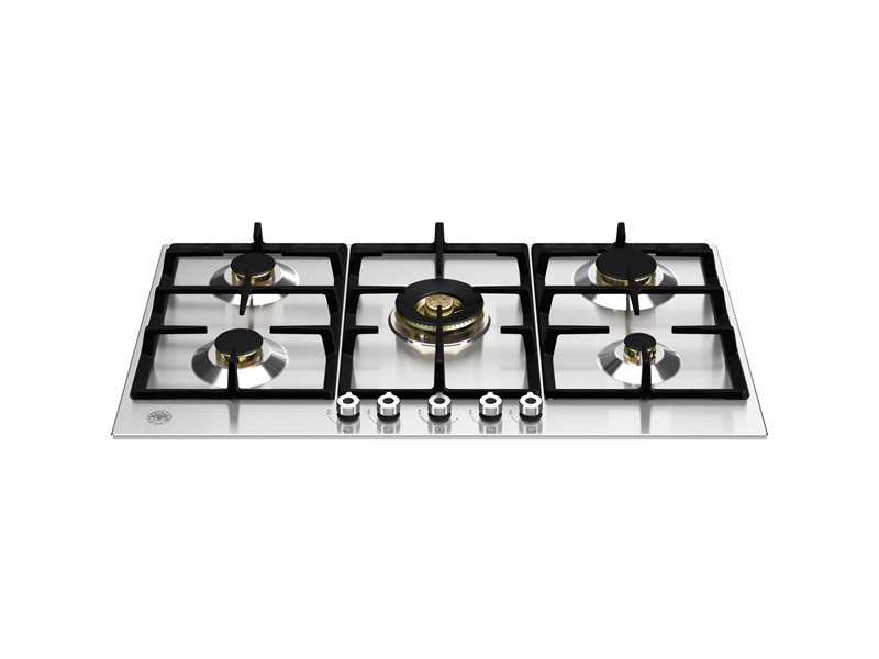 Bertazzoni P905CPROX 90 cm Gas hob with central dual wok Professional Series-Stainless Steel