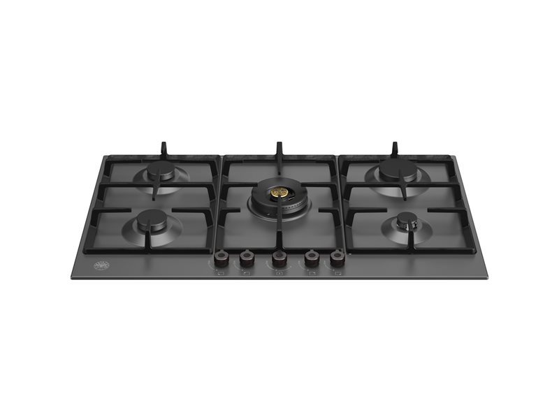 Bertazzoni P905CPRONE 90 cm Gas hob with central dual wok Professional Series-Black