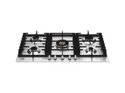 Bertazzoni P905CMODX 90 cm Gas hob with central dual wok Modern Series-Stainless Steel