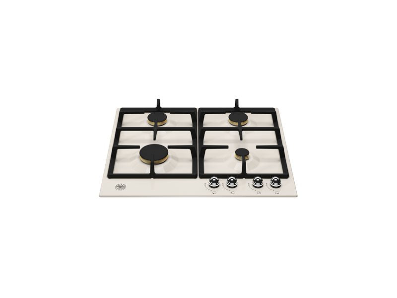 Bertazzoni P604HERAX 60 cm Gas hob Heritage Series-Ivory & Chrome