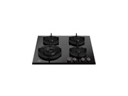 Bertazzoni P604LPROGNE 60cm gas on glass hob with lateral wok Professional Series-Black Glass
