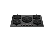 Bertazonni P755CPROGNE 75 cm gas on glass hob with central wok Professional Series-Black Glass