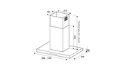 Bertazzoni KTI120P1AXT 120 cm island mount hood Professional Series-Stainless Steel