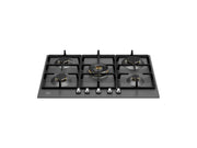 Bertazzoni P755CHERNE 75 cm Gas hob with central wok Heritage Series-Black
