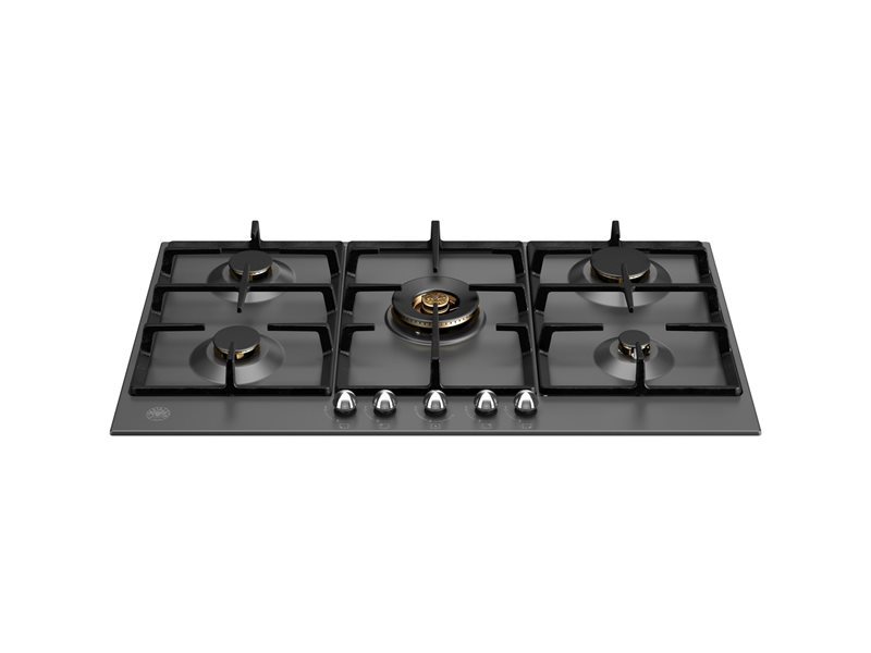 Bertazzoni P905CHERNE 90 cm Gas hob with central dual wok Heritage Series-Black