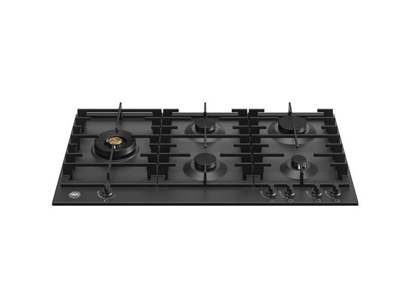 Bertazzoni P905LMODNE 90 cm Gas hob with lateral dual wok Modern Series-Black