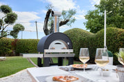 Oveneat GRX-5VR Red Gas Pizza Oven for upto Five Pizzas with Stainless Steel Door includes Pizza Peel