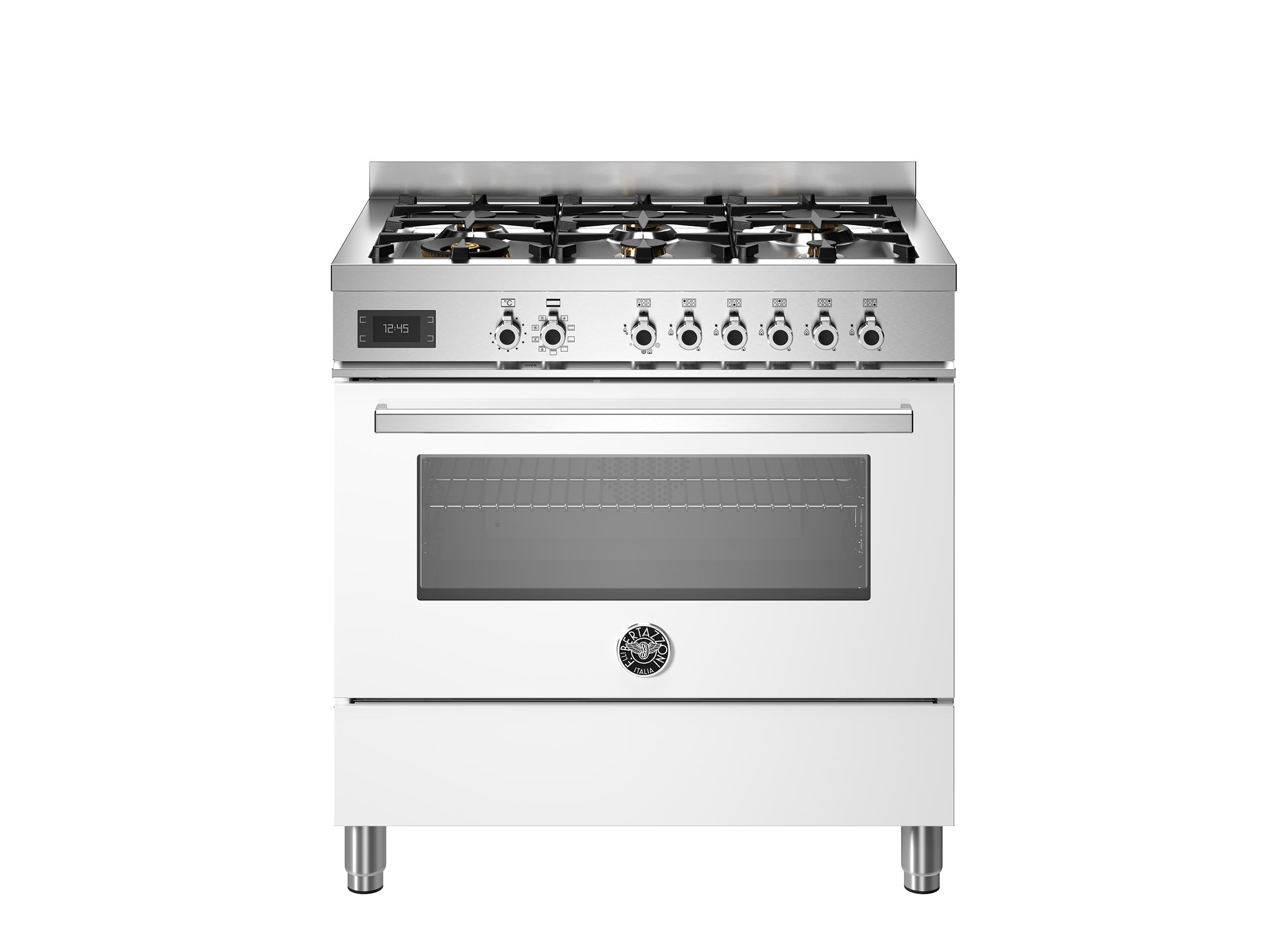 Bertazzoni 90 cm 6-Burner, Electric Oven Professional Series- Bianco (White)