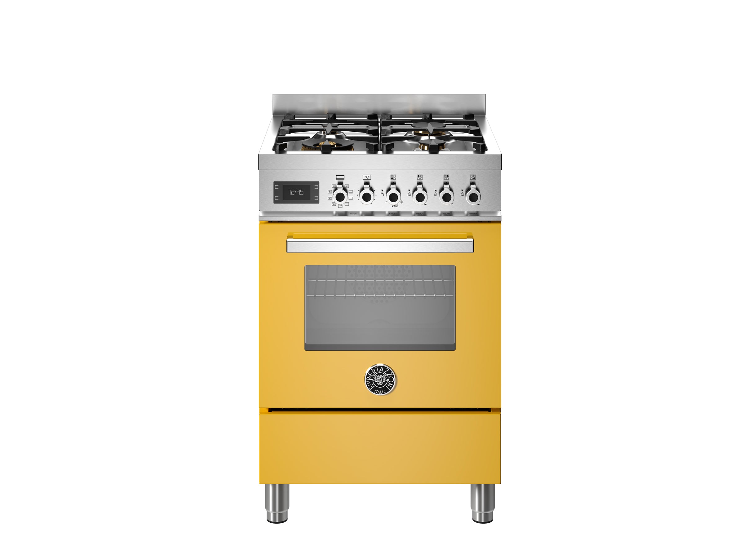 Bertazzoni-60 cm 4-burner electric oven Professional Series-Giallo (Yellow)