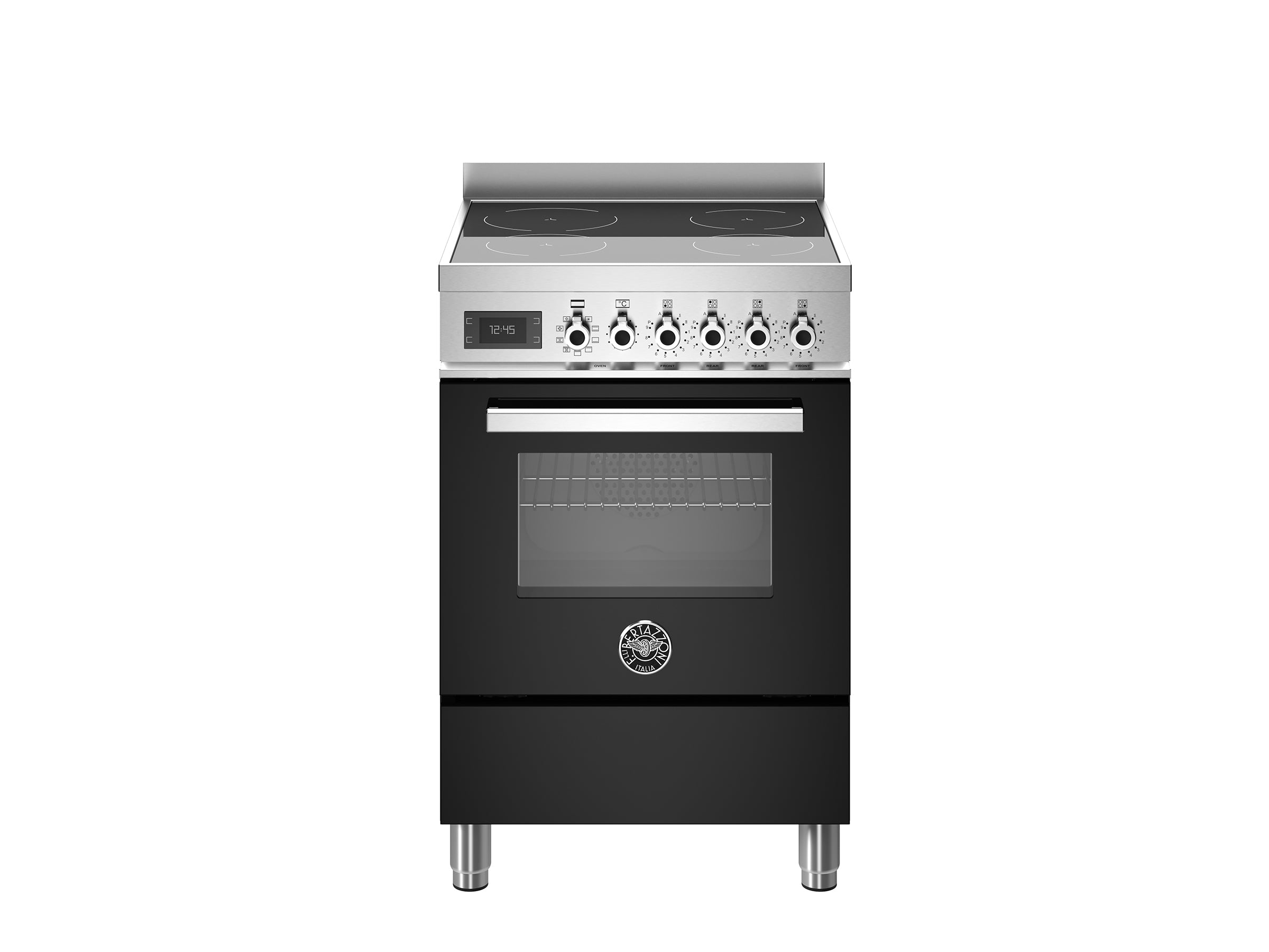Bertazzoni 60 cm induction top electric oven Professional Series-Nero (Black)