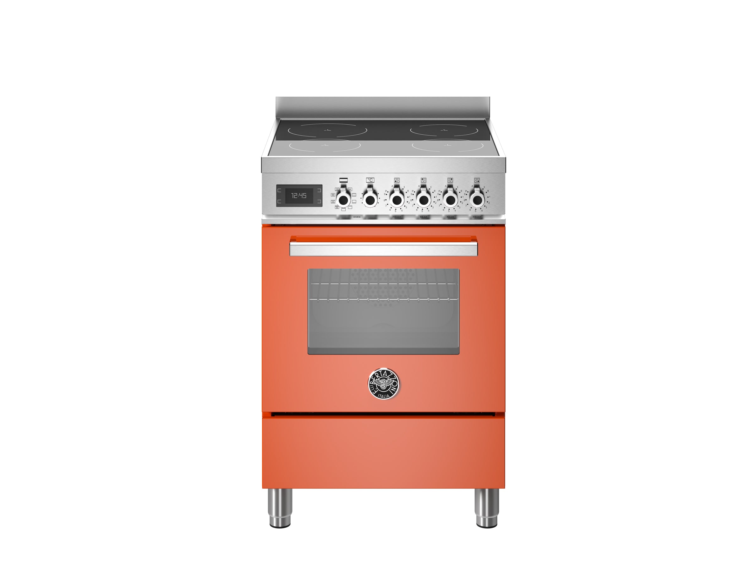 Bertazzoni 60 cm induction top electric oven Professional Series-Arancio (Orange)