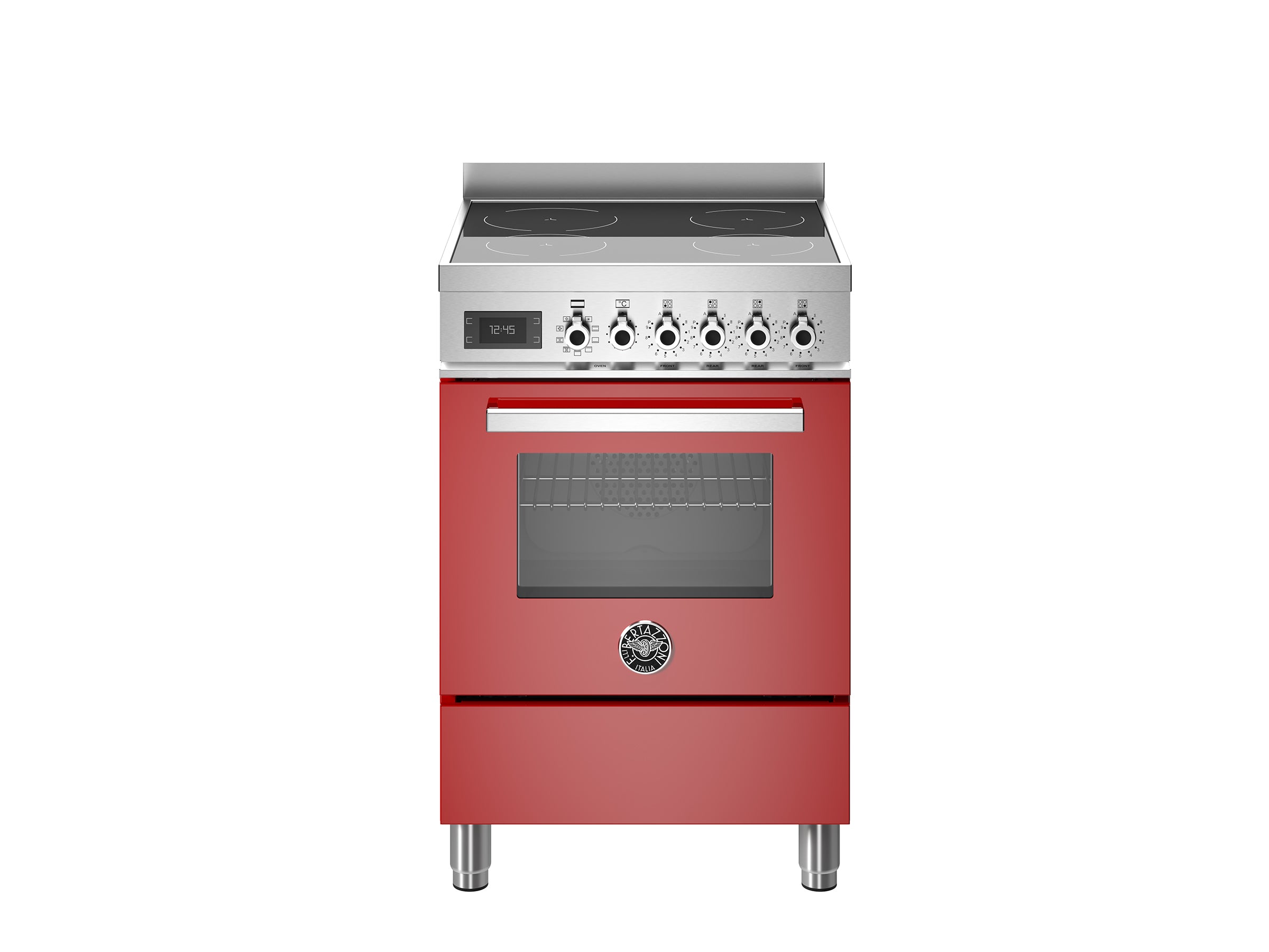 Bertazzoni 60 cm induction top electric oven Professional Series-Rosso (Red)