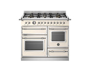 Bertazzoni HER106L3EAVT2 100 cm 6-burner electric triple oven Heritage Series-Avorio