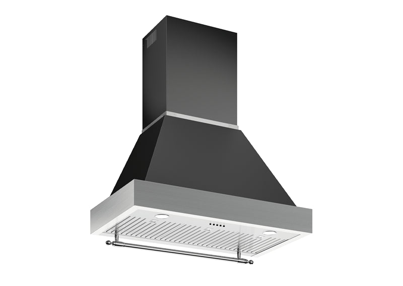 Bertazzoni KC36HERTNE + K100HERTX 100 cm Wall Mount, 1 motor Heritage Series-Black
