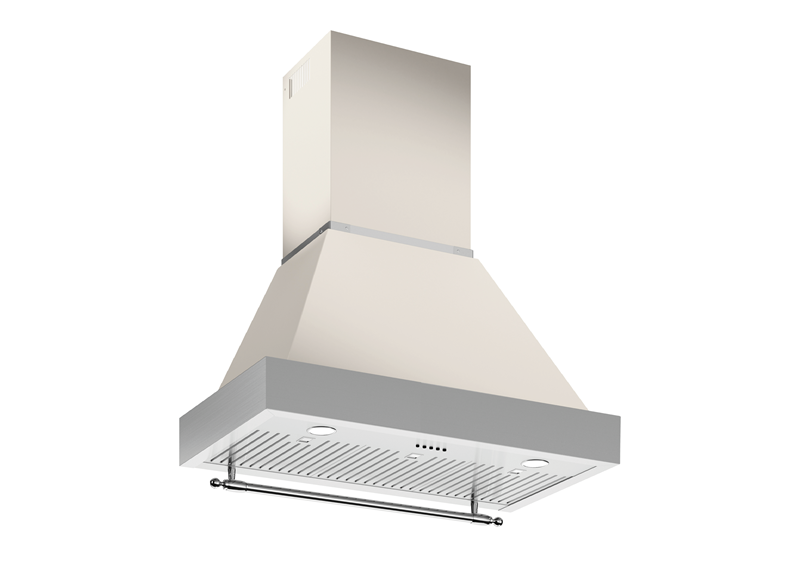 Bertazzoni KC36HERTAV + K100HERTX 100 cm Wall Mount, 1 motor Heritage Series-Ivory