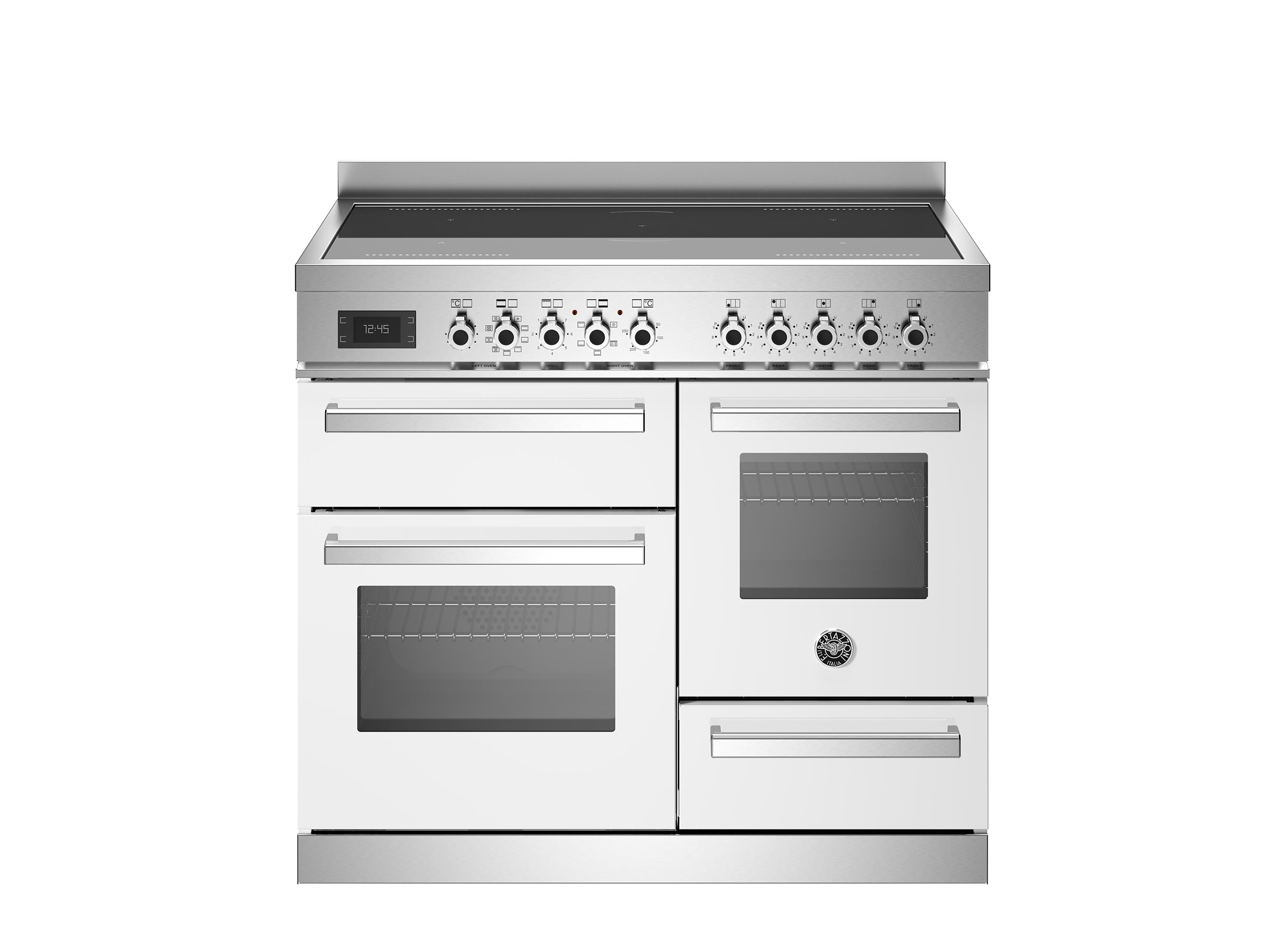 Bertazzoni 100 cm induction top electric triple oven Professional Series-Bianco (White)