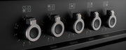 Bertazzoni PRO105I3ENET2 100 cm induction top electric triple oven Professional Series- Black