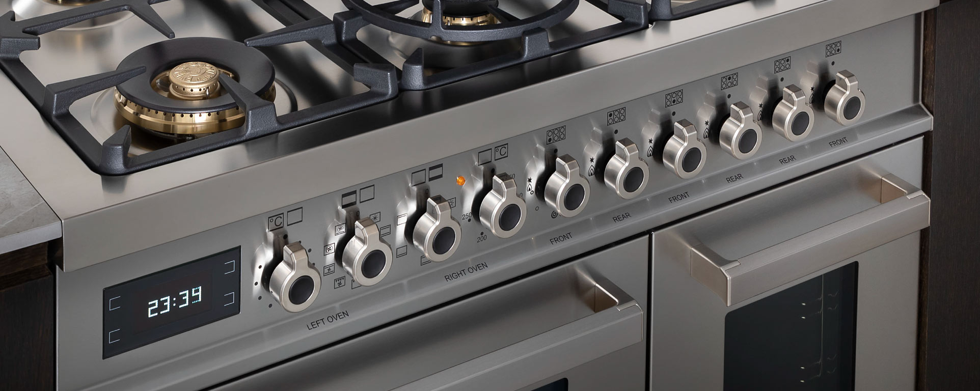 Bertazzoni PRO106L3EXT2 100 cm 6 burner electric triple oven Professional Series-Stainless Steel