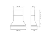 Bertazzoni KPH120MASNET 120 cm wallmount hood Master Series-Stainless Steel