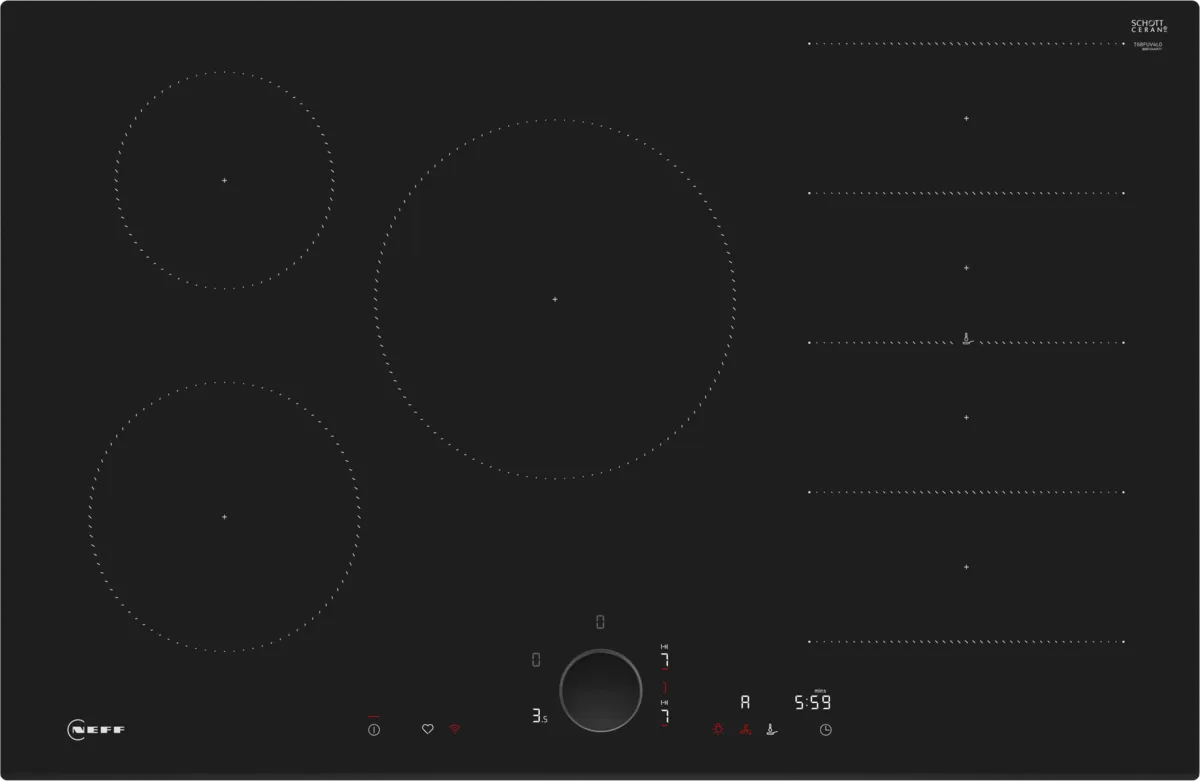 NEFF T68FUV4L0 N90 Induction hob 80 cm surface mount without frame