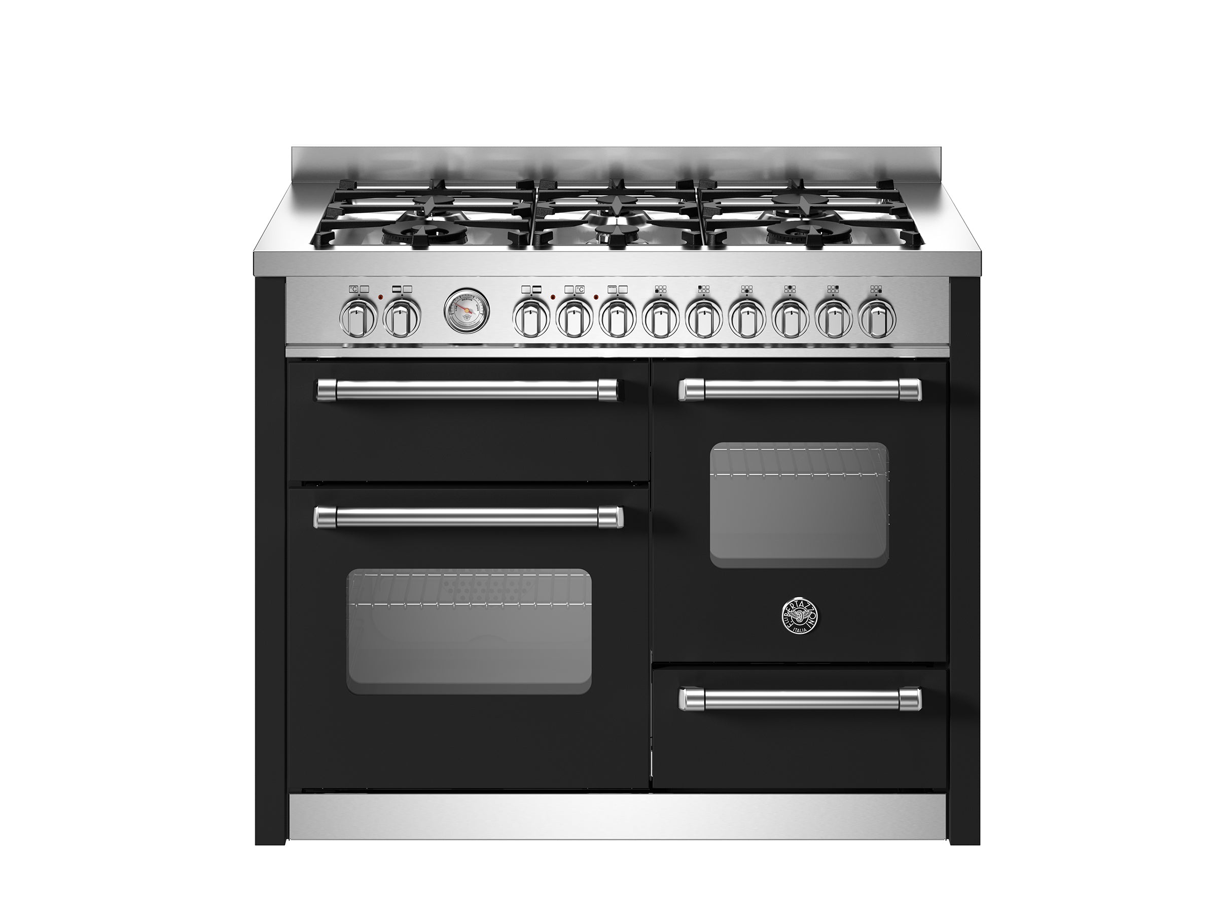 Bertazzoni- 110 cm 6-burner electric triple oven Master Series-Nero (Black)