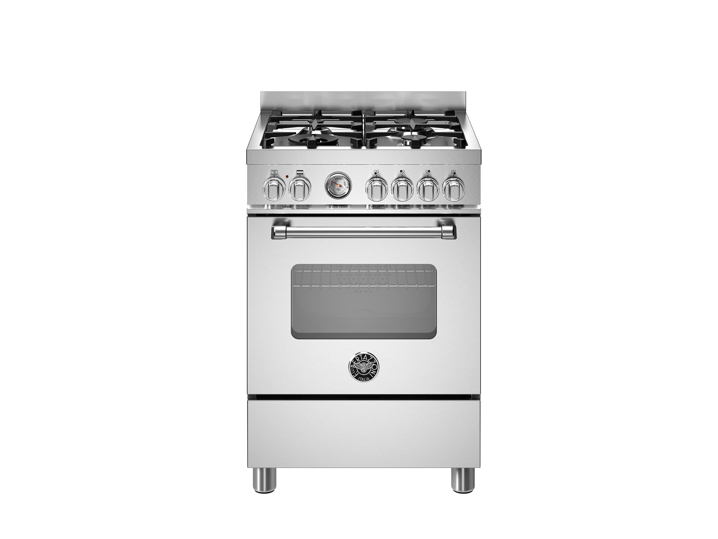 Bertazzoni 60 cm 4-burner electric oven Master Series-Stainless Steel