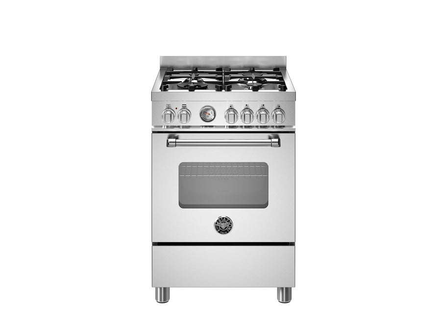 Bertazzoni 60 cm 4-burner electric oven Master Series-Stainless Steel