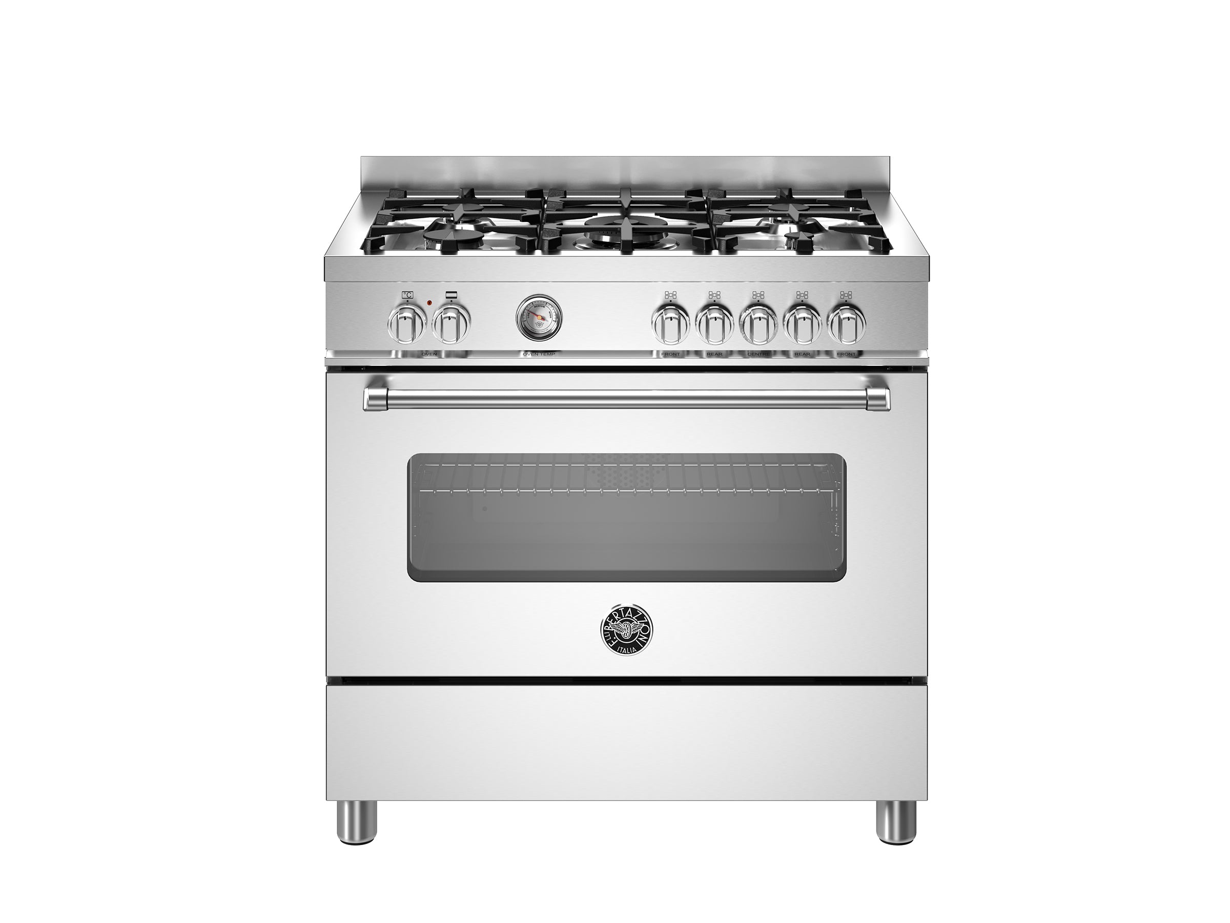 Bertazzoni 90 cm 5-burner electric oven Master Series-Stainless Steel