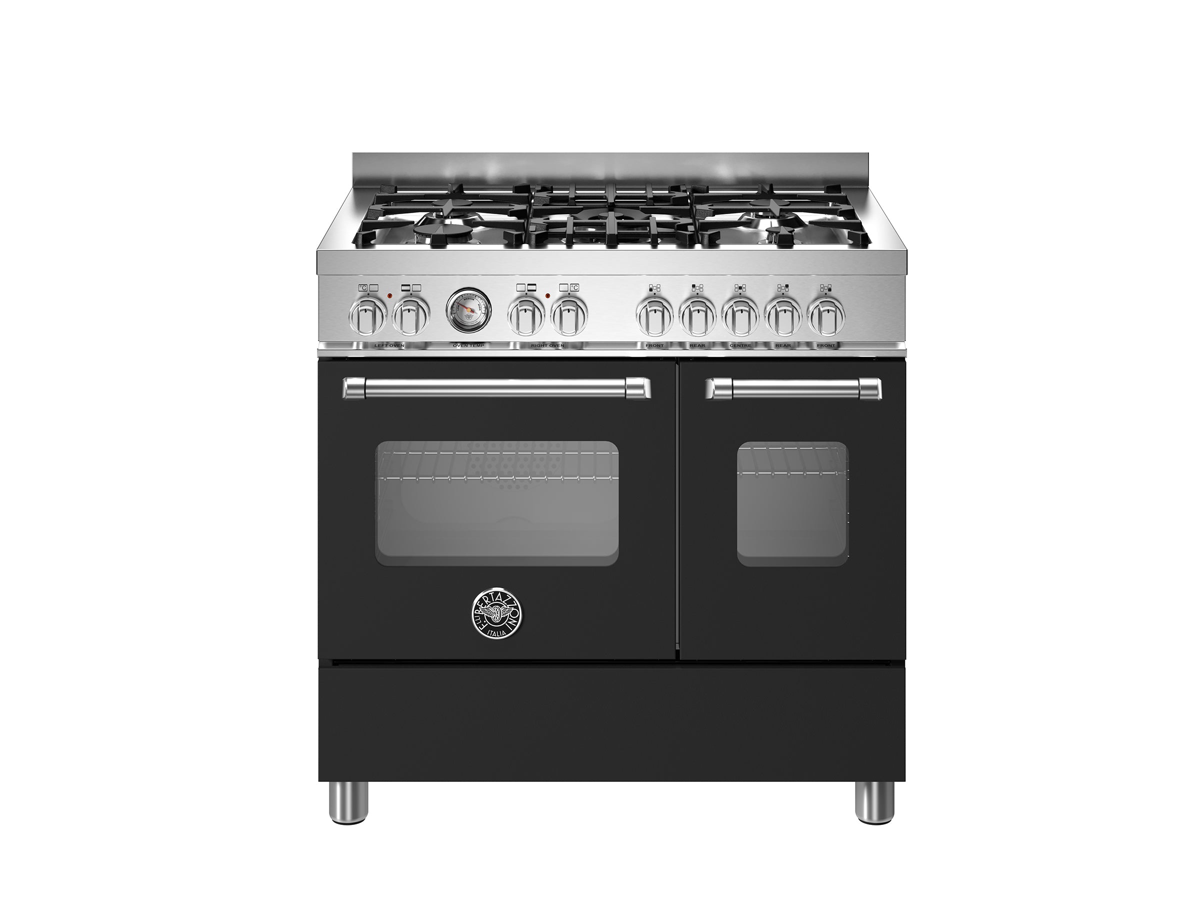 Bertazzoni 90 cm 5-burner electric double oven Master Series-Nero (Black)