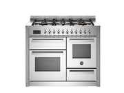 Bertazzoni PRO116L3EXT2 110 cm 6-burner electric triple oven Professional Series-Stainless Steel