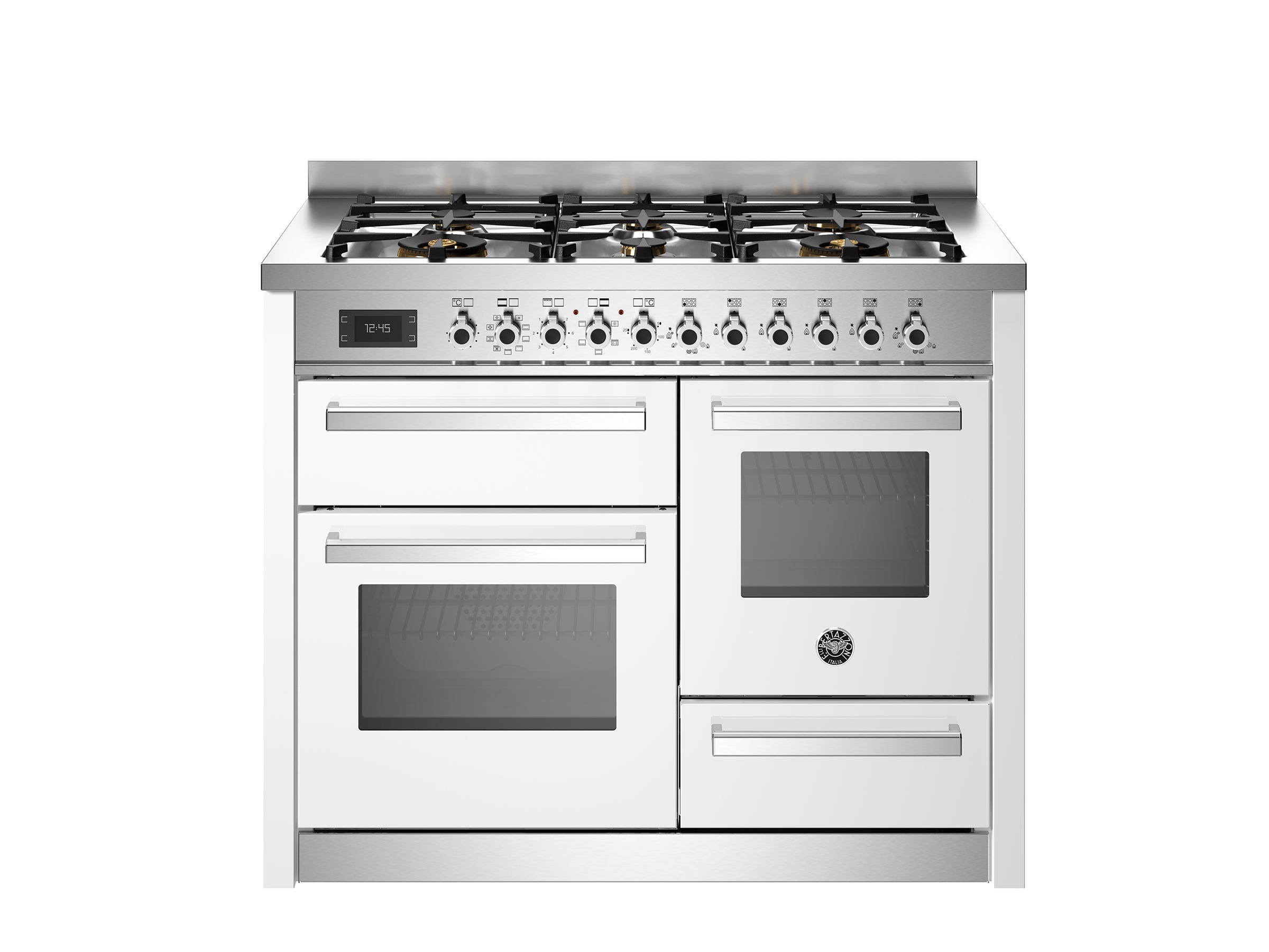 Bertazzoni 110 cm 6-burner electric triple oven Professional Series-Bianco (White)