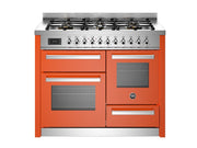 Bertazzoni PRO116L3EART2 110 cm 6-burner electric triple oven Professional Series- Orange