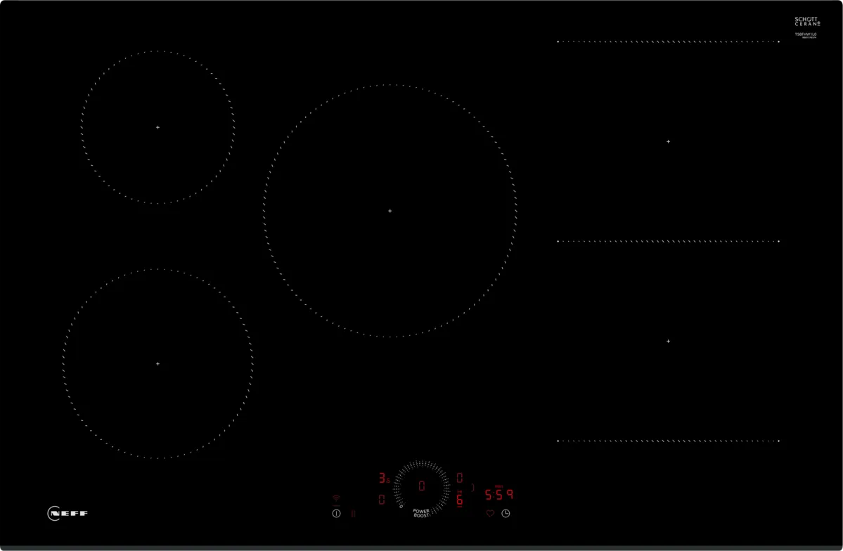 NEFF T58FHW1L0 N70 Induction hob 80 cm surface mount without frame