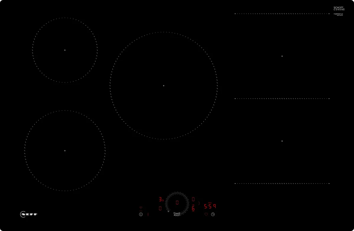 NEFF T58PHW1L0 N70 Induction hob 80 cm flush mount