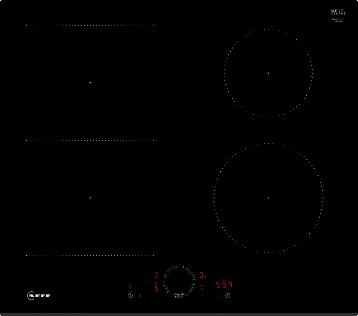 NEFF T56FHS1L0 N70 Induction hob 60 cm surface mount without frame