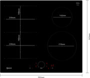 NEFF T66FHE4L0 N70 Induction hob 60 cm surface mount without frame