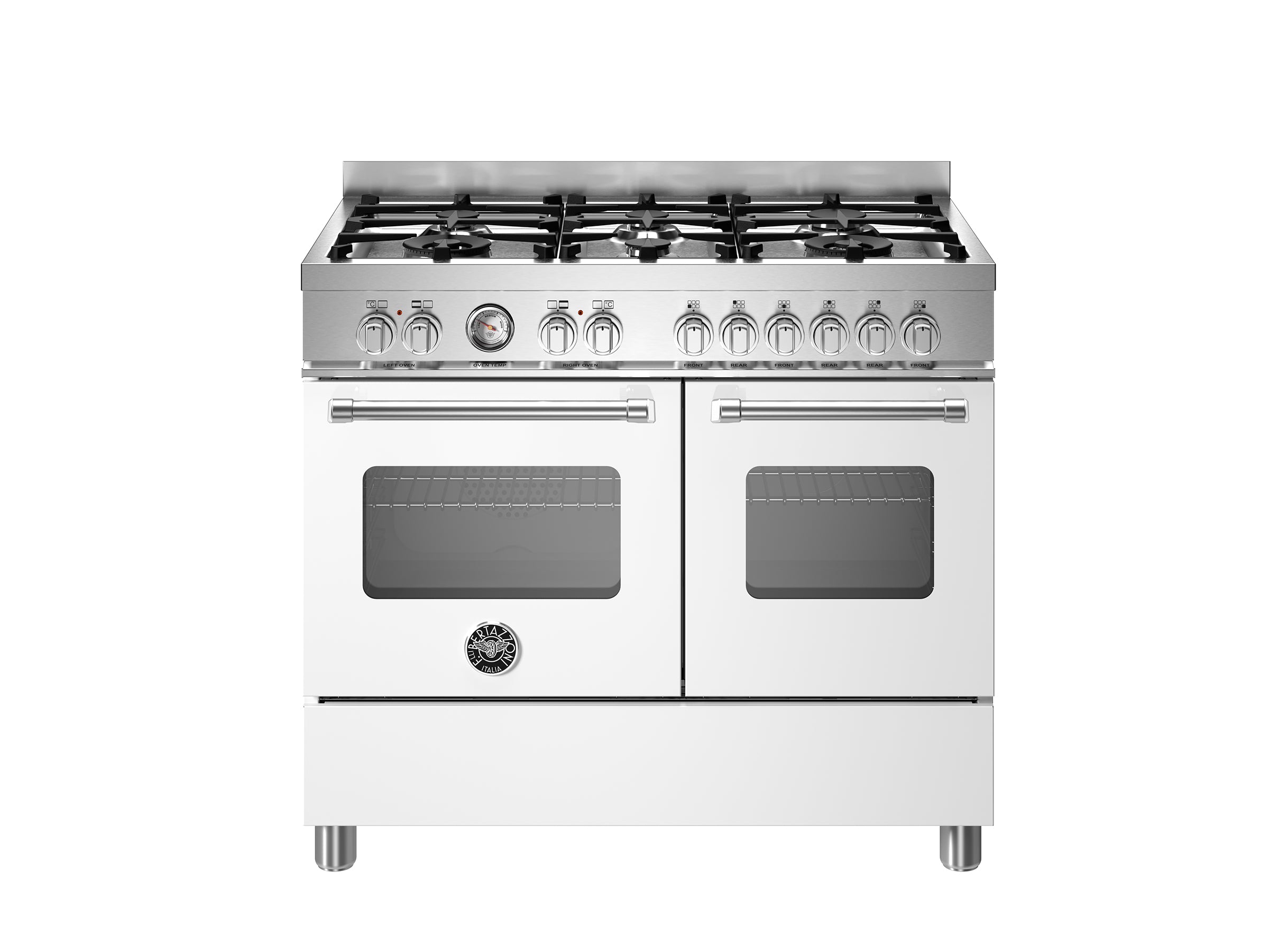 Bertazzoni 100 cm 6-burner electric double oven Master Series-Bianco (White)