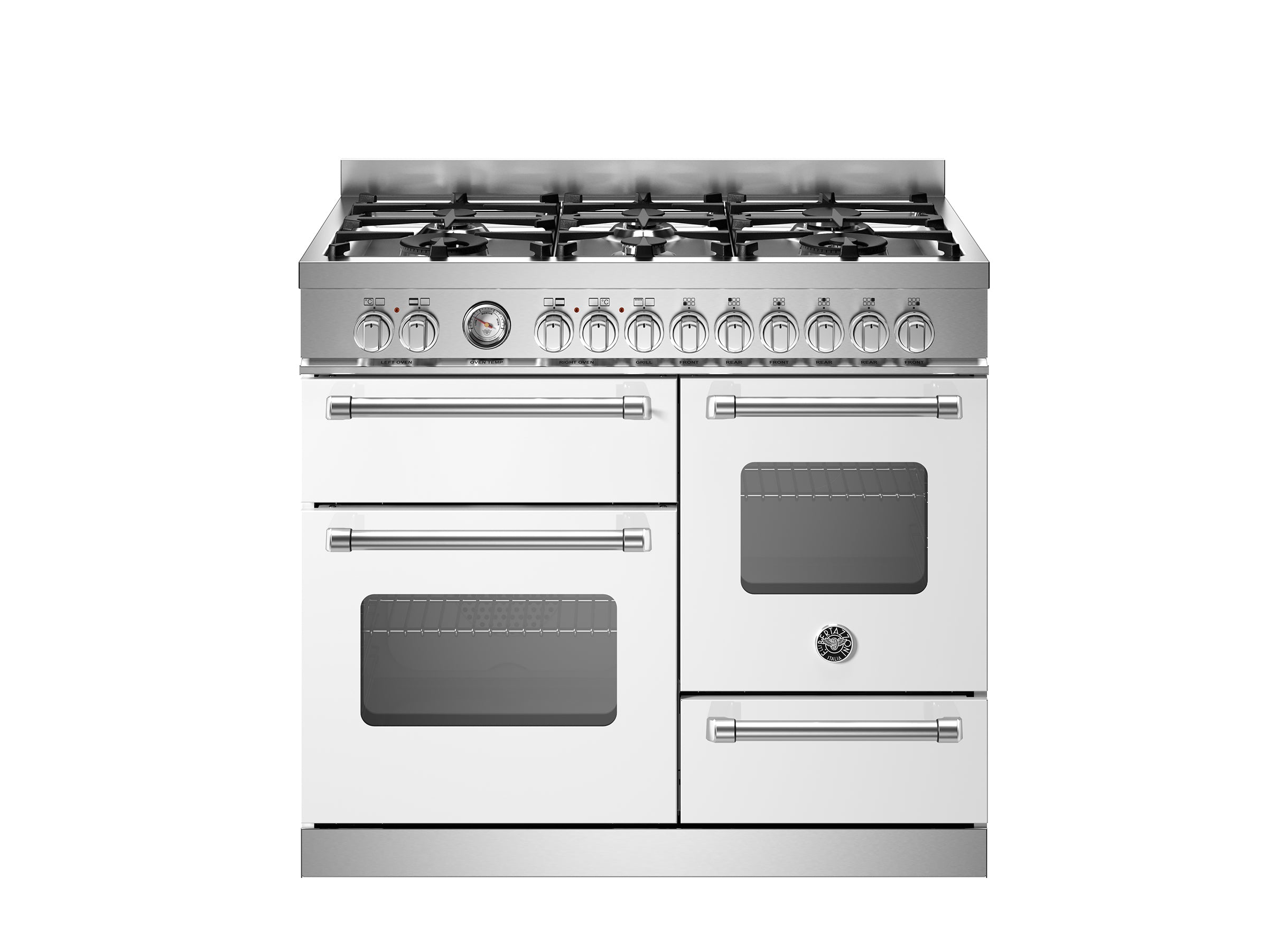 Bertazzoni 100 cm 6-burner electric triple oven Master Series-Bianco (White)