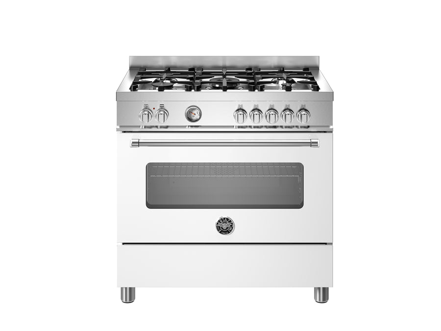 Bertazzoni 90 cm 5-burner electric oven Master Series-Bianco (White)