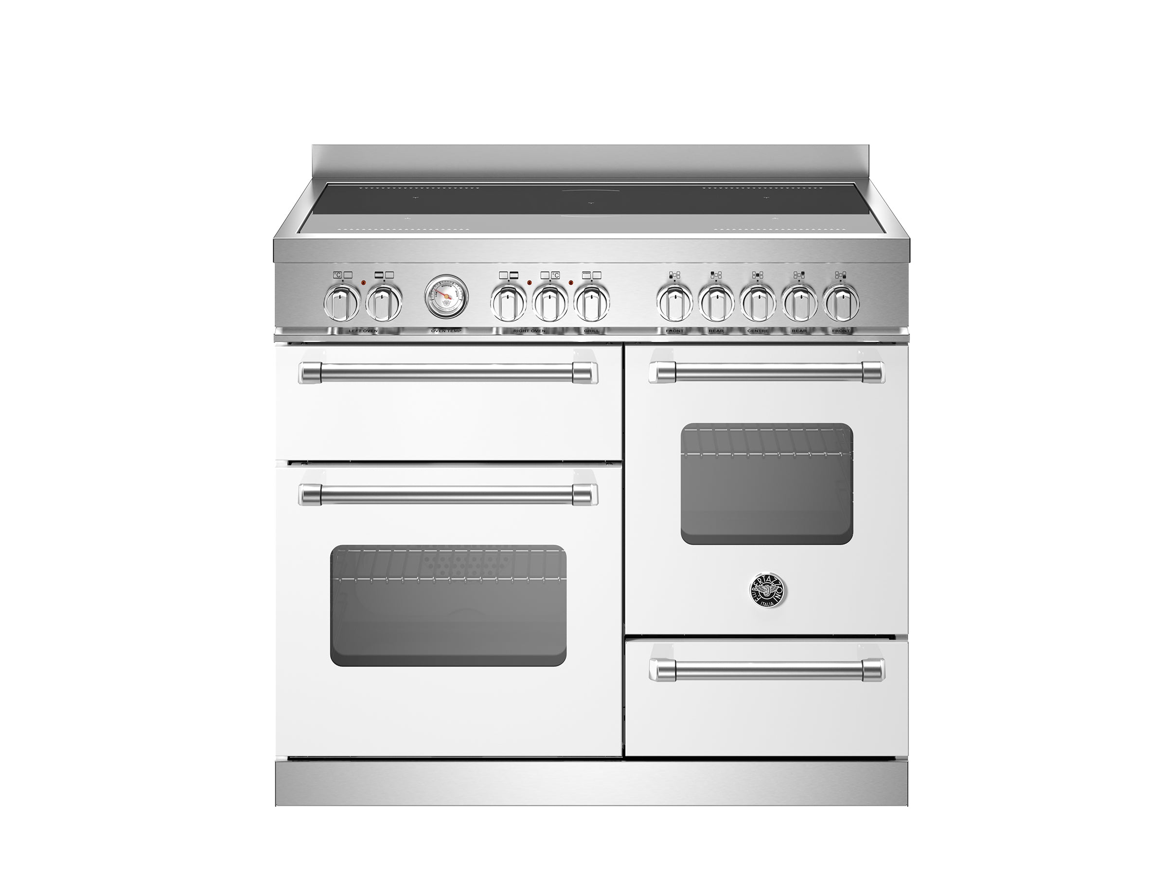 Bertazzoni 100 cm induction top electric triple oven Master Series-Bianco (White)