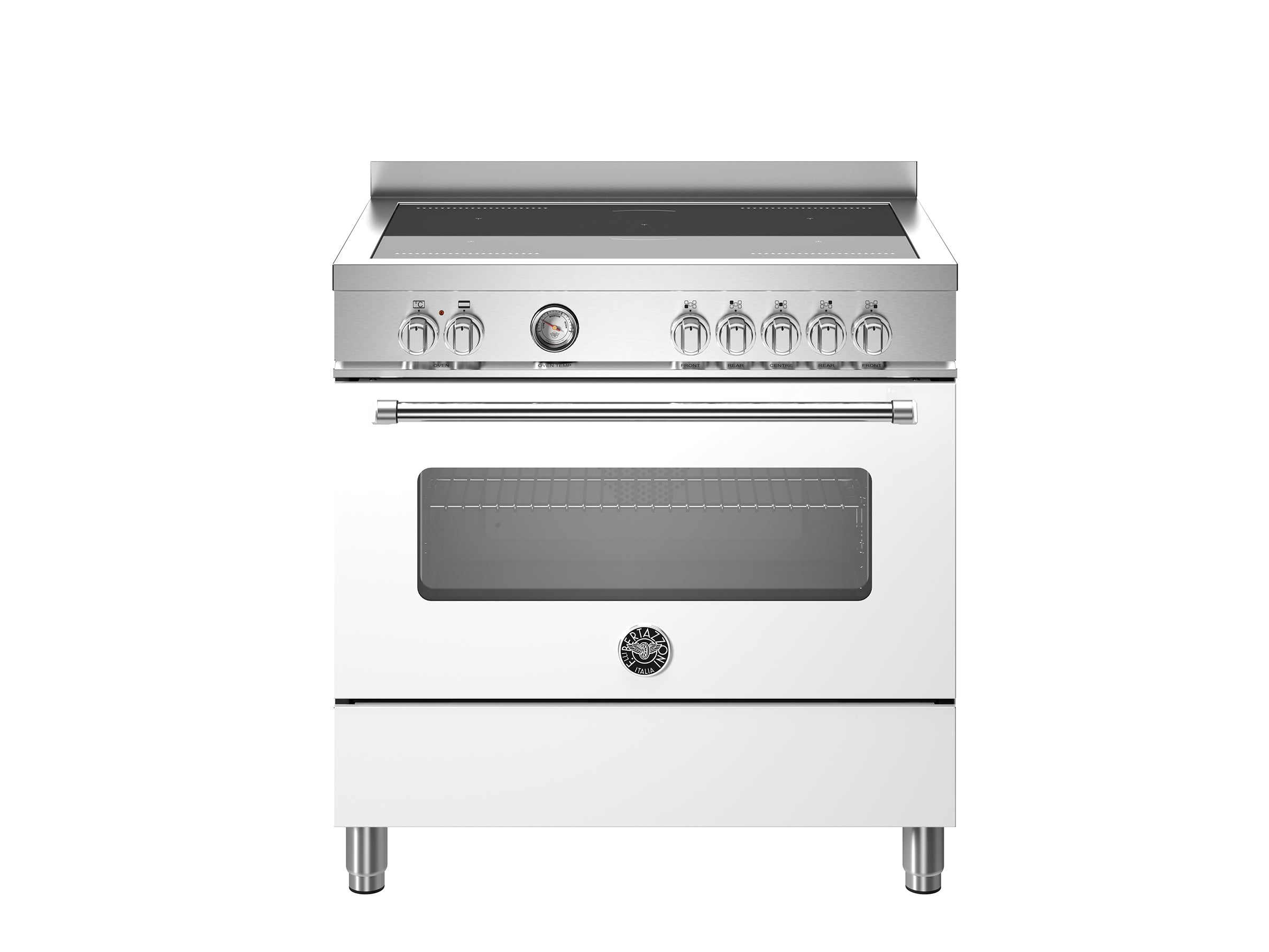 Bertazzoni 90cm 5 induction top electric oven Master Series-Bianco (White)