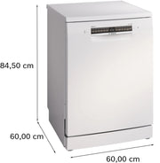 Bosch SMS4EKW06G Series 4 Free-standing dishwasher 60 cm-White